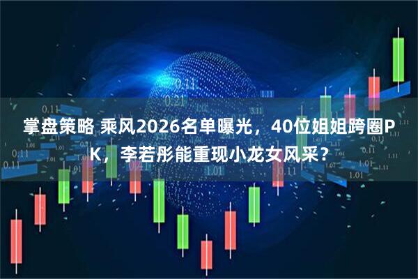 掌盘策略 乘风2026名单曝光，40位姐姐跨圈PK，李若彤能重现小龙女风采？